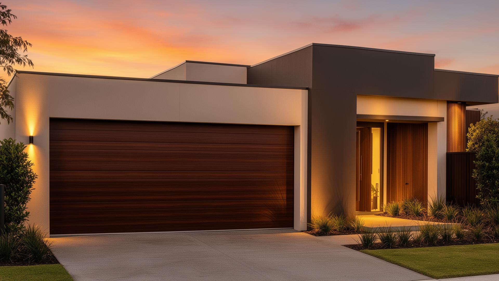 Modern home with new garage door installed by All Pro Garage Doors in Denver
